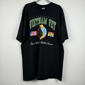 Vintage 1992 Vietnam War Vet T-Shirt Sz 2XL Single Stitch Fruit Of The Loom USA